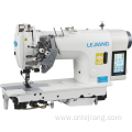 Automatic thread cutting double needle flat sewing machine